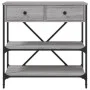 Mesa consola madera de ingeniería gris Sonoma 75x34,5x75 cm de vidaXL, Mesas auxiliares - Ref: Foro24-833411, Precio: 80,59 €...