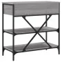 Mesa consola madera de ingeniería gris Sonoma 75x34,5x75 cm de vidaXL, Mesas auxiliares - Ref: Foro24-833411, Precio: 80,59 €...