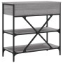 Mesa consola madera de ingeniería gris Sonoma 75x34,5x75 cm de vidaXL, Mesas auxiliares - Ref: Foro24-833411, Precio: 81,71 €...