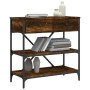 Mesa consola madera de ingeniería roble ahumado 75x34,5x75 cm de vidaXL, Mesas auxiliares - Ref: Foro24-833410, Precio: 63,67...