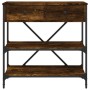 Mesa consola madera de ingeniería roble ahumado 75x34,5x75 cm de vidaXL, Mesas auxiliares - Ref: Foro24-833410, Precio: 63,67...