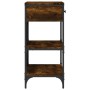 Mesa consola madera de ingeniería roble ahumado 75x34,5x75 cm de vidaXL, Mesas auxiliares - Ref: Foro24-833410, Precio: 63,67...