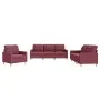 Juego de sofás con cojines 3 piezas tela rojo tinto de vidaXL, Sofás - Ref: Foro24-3201248, Precio: 564,84 €, Descuento: %