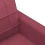 Juego de sofás con cojines 3 piezas tela rojo tinto de vidaXL, Sofás - Ref: Foro24-3201248, Precio: 564,84 €, Descuento: %