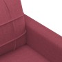 Juego de sofás con cojines 3 piezas tela rojo tinto de vidaXL, Sofás - Ref: Foro24-3201248, Precio: 557,35 €, Descuento: %