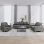 Sofa set with cushions 3 pieces dark gray fabric by vidaXL, Sofas - Ref: Foro24-3201243, Price: 664,76 €, Discount: %
