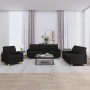 Juego de sofás con cojines 3 piezas tela negro de vidaXL, Sofás - Ref: Foro24-3201246, Precio: 626,03 €, Descuento: %