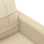 Juego de sofás con cojines 3 piezas tela crema de vidaXL, Sofás - Ref: Foro24-3201244, Precio: 553,43 €, Descuento: %