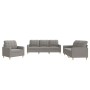 Juego de sofás con cojines 3 piezas tela gris taupe de vidaXL, Sofás - Ref: Foro24-3201249, Precio: 604,77 €, Descuento: %