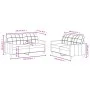 Juego de sofás con cojines 2 piezas tela marrón de vidaXL, Sofás - Ref: Foro24-3201277, Precio: 376,71 €, Descuento: %