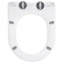 Tapa de váter de cierre suave y desenganche rápido blanca de vidaXL, Asientos de inodoros y bidés - Ref: Foro24-145017, Preci...