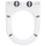 Tapa de váter de cierre suave y desenganche rápido blanca de vidaXL, Asientos de inodoros y bidés - Ref: Foro24-145017, Preci...