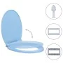 Blue oval soft close toilet seat and lid by vidaXL, Toilet and bidet seats - Ref: Foro24-145822, Price: 27,96 €, Discount: %