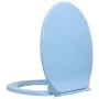 Blue oval soft close toilet seat and lid by vidaXL, Toilet and bidet seats - Ref: Foro24-145822, Price: 27,96 €, Discount: %