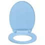 Blue oval soft close toilet seat and lid by vidaXL, Toilet and bidet seats - Ref: Foro24-145822, Price: 27,96 €, Discount: %