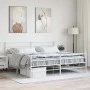 Metallbettgestell mit Kopf- und Fußteil weiß 193x203 cm von vidaXL, Betten und Lattenroste - Ref: Foro24-355732, Preis: 118,3...