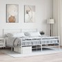 Estructura cama metal con cabecero y pie cama blanco 183x213 cm de vidaXL, Camas y somieres - Ref: Foro24-355731, Precio: 119...