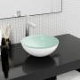 Lavabo de vidrio templado blanco 30x12 cm de vidaXL, Lavabos - Ref: Foro24-345253, Precio: 59,29 €, Descuento: %