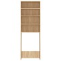 Armario lavadora roble Sonoma 64x24x190 cm de vidaXL, Accesorios para lavadoras y secadoras - Ref: Foro24-808407, Precio: 70,...