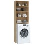Armario lavadora roble Sonoma 64x24x190 cm de vidaXL, Accesorios para lavadoras y secadoras - Ref: Foro24-808407, Precio: 70,...