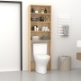 Armario lavadora roble Sonoma 64x24x190 cm de vidaXL, Accesorios para lavadoras y secadoras - Ref: Foro24-808407, Precio: 70,...