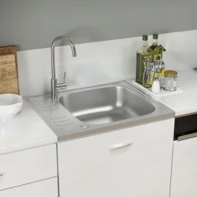 Kitchen sink with stainless steel drainer 500x600x155 mm by vidaXL, Sinks - Ref: Foro24-147230, Price: 75,01 €, Discount: %