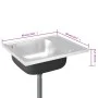 Fregadero de cocina con escurridor acero inox 500x600x155 mm de vidaXL, Fregaderos - Ref: Foro24-147230, Precio: 75,01 €, Des...
