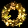 Corona de Navidad con luces LED verde 60 cm PVC de vidaXL, Luces de Navidad - Ref: Foro24-321518, Precio: 20,50 €, Descuento: %