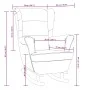 Silla mecedora con patas de madera de caucho terciopelo azul de vidaXL, Mecedoras - Ref: Foro24-329362, Precio: 214,39 €, Des...