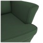 Silla mecedora patas de madera caucho terciopelo verde oscuro de vidaXL, Mecedoras - Ref: Foro24-329365, Precio: 264,26 €, De...