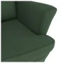 Silla mecedora patas de madera caucho terciopelo verde oscuro de vidaXL, Mecedoras - Ref: Foro24-329365, Precio: 262,85 €, De...