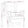 Silla mecedora patas de madera de caucho terciopelo color crema de vidaXL, Mecedoras - Ref: Foro24-329372, Precio: 294,57 €, ...