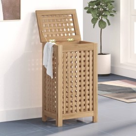 Cesto de la ropa sucia madera maciza de teca 35x25x60 cm de vidaXL, Cestas para ropa - Ref: Foro24-340760, Precio: 86,02 €, D...
