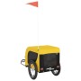 Remolque bicicleta mascotas hierro tela Oxford amarillo negro de vidaXL, Cochecitos para mascotas - Ref: Foro24-94001, Precio...