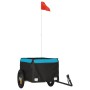 Remolque para bicicleta hierro negro y azul 30 kg de vidaXL, Remolques para bicicletas - Ref: Foro24-94079, Precio: 78,64 €, ...