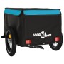 Remolque para bicicleta hierro negro y azul 30 kg de vidaXL, Remolques para bicicletas - Ref: Foro24-94079, Precio: 78,64 €, ...