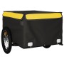 Remolque para bicicleta hierro negro y amarillo 45 kg de vidaXL, Remolques para bicicletas - Ref: Foro24-94085, Precio: 81,23...