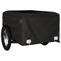 Remolque para bicicleta hierro negro y amarillo 45 kg de vidaXL, Remolques para bicicletas - Ref: Foro24-94085, Precio: 81,23...