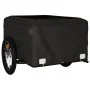 Remolque para bicicleta hierro negro y amarillo 45 kg de vidaXL, Remolques para bicicletas - Ref: Foro24-94085, Precio: 79,97...