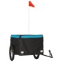 Remolque para bicicleta hierro negro y azul 45 kg de vidaXL, Remolques para bicicletas - Ref: Foro24-94093, Precio: 87,12 €, ...