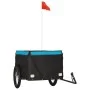 Remolque para bicicleta hierro negro y azul 45 kg de vidaXL, Remolques para bicicletas - Ref: Foro24-94093, Precio: 86,99 €, ...