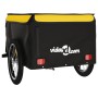 Remolque para bicicleta hierro negro y amarillo 45 kg de vidaXL, Remolques para bicicletas - Ref: Foro24-94085, Precio: 81,23...