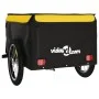 Remolque para bicicleta hierro negro y amarillo 45 kg de vidaXL, Remolques para bicicletas - Ref: Foro24-94085, Precio: 79,97...