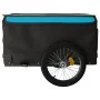 Remolque para bicicleta hierro negro y azul 45 kg de vidaXL, Remolques para bicicletas - Ref: Foro24-94093, Precio: 86,99 €, ...