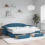 Sofá cama nido con cajones terciopelo azul 80x200 cm de vidaXL, Camas y somieres - Ref: Foro24-3197365, Precio: 475,71 €, Des...