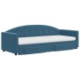 Sofá cama nido con cajones terciopelo azul 80x200 cm de vidaXL, Camas y somieres - Ref: Foro24-3197365, Precio: 475,71 €, Des...