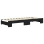 Sofá cama nido con cajones terciopelo negro 80x200 cm de vidaXL, Camas y somieres - Ref: Foro24-3197370, Precio: 447,62 €, De...