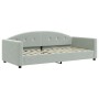 Sofá cama nido con cajones terciopelo gris claro 90x200 cm de vidaXL, Camas y somieres - Ref: Foro24-3197373, Precio: 466,73 ...