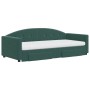 Sofá cama nido con cajones terciopelo verde oscuro 90x200 cm de vidaXL, Camas y somieres - Ref: Foro24-3197375, Precio: 477,1...