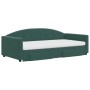 Sofá cama nido con cajones terciopelo verde oscuro 100x200 cm de vidaXL, Camas y somieres - Ref: Foro24-3197382, Precio: 471,...